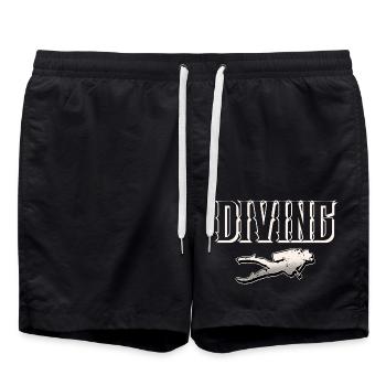 Plongée sous-marine - Short de bain - noir - Devant - AI Model Male 185 light (185cm)