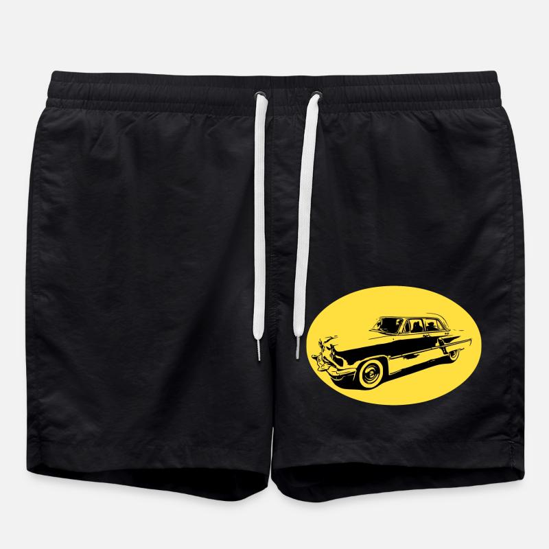 Auto - Badeshorts - Schwarz