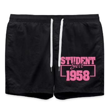 1958 - Badeshorts - Schwarz - Vorne - AI Model Male 185 light (185cm)