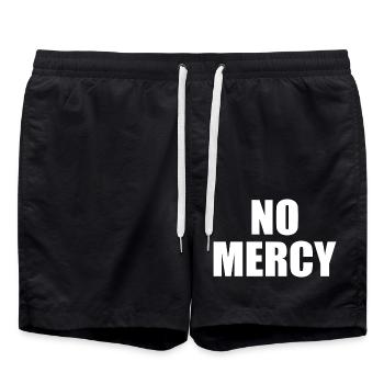 No mercy - Badeshorts - Schwarz - Vorne - AI Model Male 185 light (185cm)