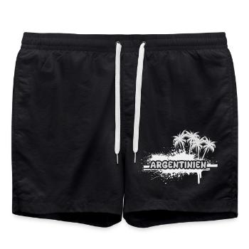 Argentina - Swim Trunks - black - Front - AI Model Male 185 light (185cm)