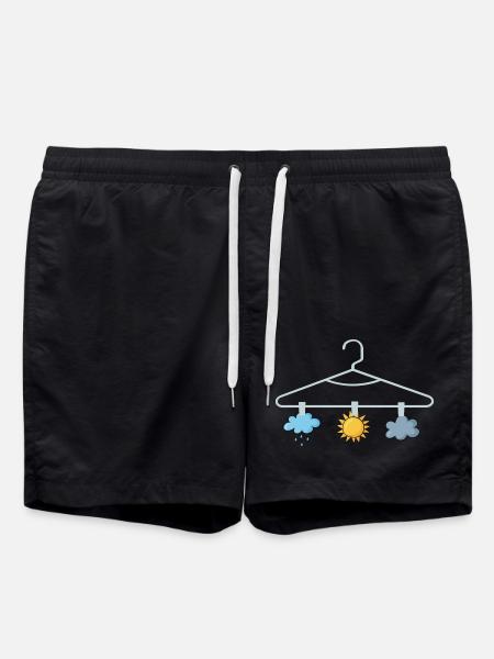 Wettervorhersage Aufhänger Weather Forecast Hanger - Badeshorts - Schwarz