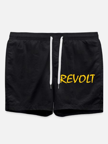 Revolt - Swim Trunks - black