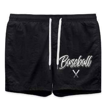 Base-ball - Short de bain - noir - Devant - AI Model Male 185 light (185cm)