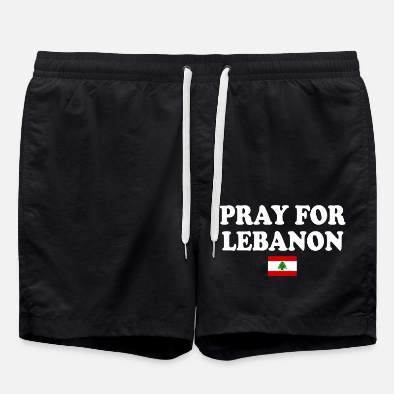 Pray for lebanon - Short de bain - noir