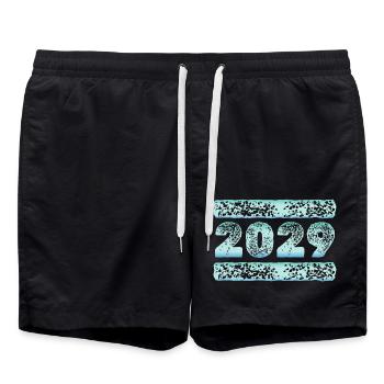 Eiskalt 2029 - Badeshorts - Schwarz - Vorne - AI Model Male 185 light (185cm)
