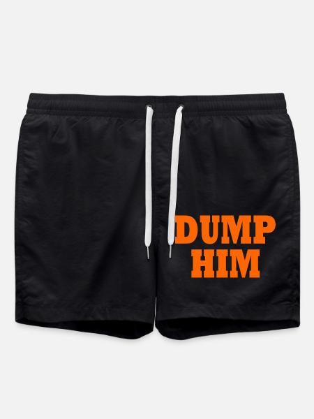 Dump him - Badeshorts - Schwarz