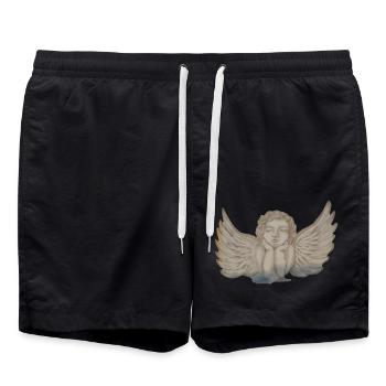 ENGEL - Badeshorts - Schwarz - Vorne - AI Model Male 185 light (185cm)