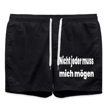 Party - Badeshorts - Schwarz - Vorne - AI Model Male 185 light (185cm)