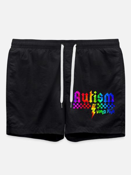 Autism awareness different different better - Swim Trunks - black