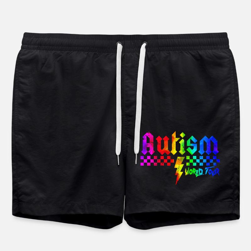 Autism awareness different different better - Swim Trunks - black