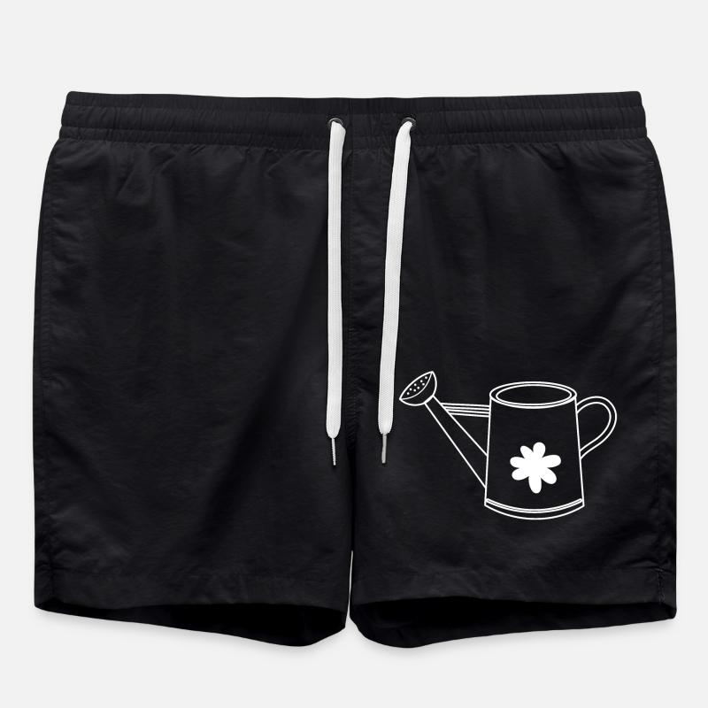 Arrosoir Jardin Dessiné - Short de bain - noir