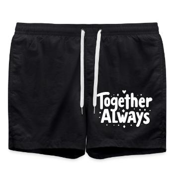 Ensemble toujours - Short de bain - noir - Devant - AI Model Male 185 light (185cm)