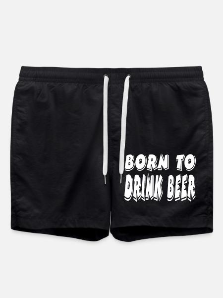 Bier - Badeshorts - Schwarz