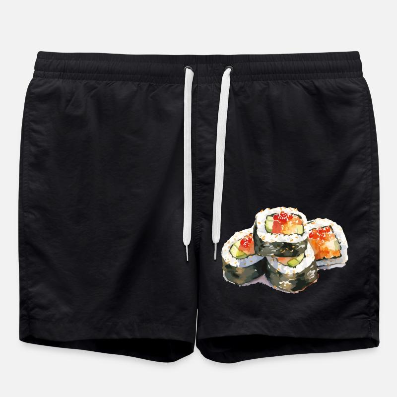 Nourriture pour sushis - Short de bain - noir