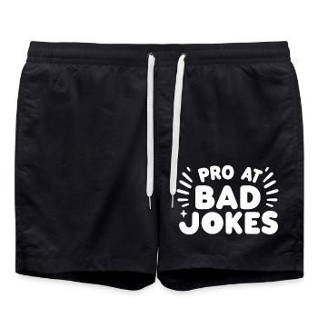 Pro des mauvaises blagues - Short de bain - noir - Devant - AI Model Male 185 light (185cm)