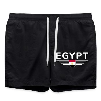 Égypte Fan Tenue T Shirt Design Mode - Short de bain - noir - Devant - AI Model Male 185 light (185cm)