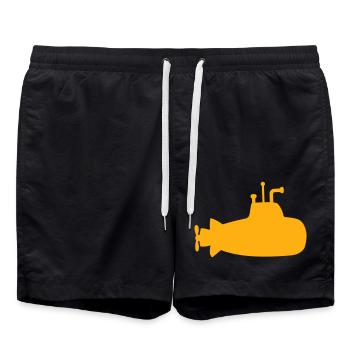 Sous-marin Sous-marin Jaune Plongée Sous-marin Logo sous-marin - Short de bain - noir - Devant - AI Model Male 185 light (185cm)