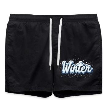 WINTER - Swim Trunks - black - Front - AI Model Male 185 light (185cm)