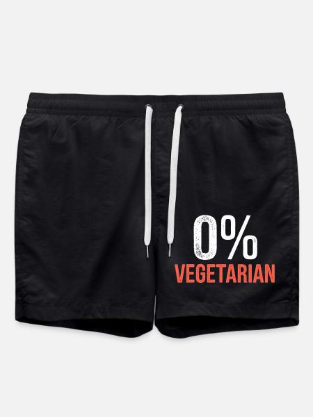 0% Vegetarian 8 - Badeshorts - Schwarz