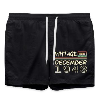 1948 December 1948 Jubilee December 1948 - Swim Trunks - black - Front - AI Model Male 185 light (185cm)