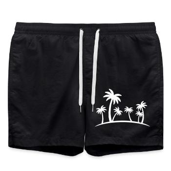 Palmiers - Short de bain - noir - Devant - AI Model Male 185 light (185cm)