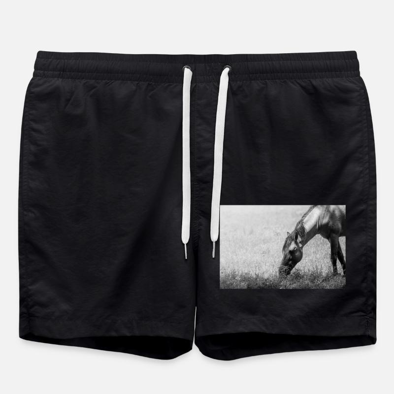 Das Pferd - Badeshorts - Schwarz