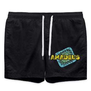 Temps libre Amadeus - Short de bain - noir - Devant - AI Model Male 185 light (185cm)