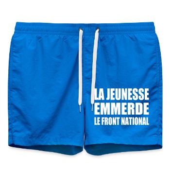 la jeunesse emmerde le front national - Short de bain - cobalt blue - Devant