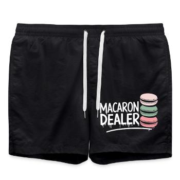 Humor for gourmets - Swim Trunks - black - Front - AI Model Male 185 light (185cm)