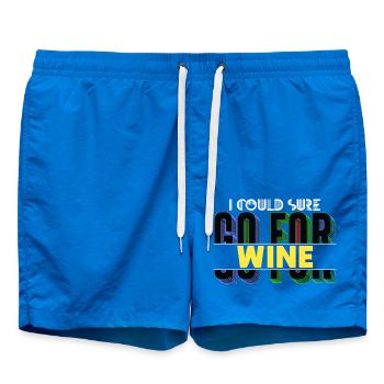 Je pourrais certainement opter pour une citation amusante sur le vin - Short de bain - cobalt blue - Devant