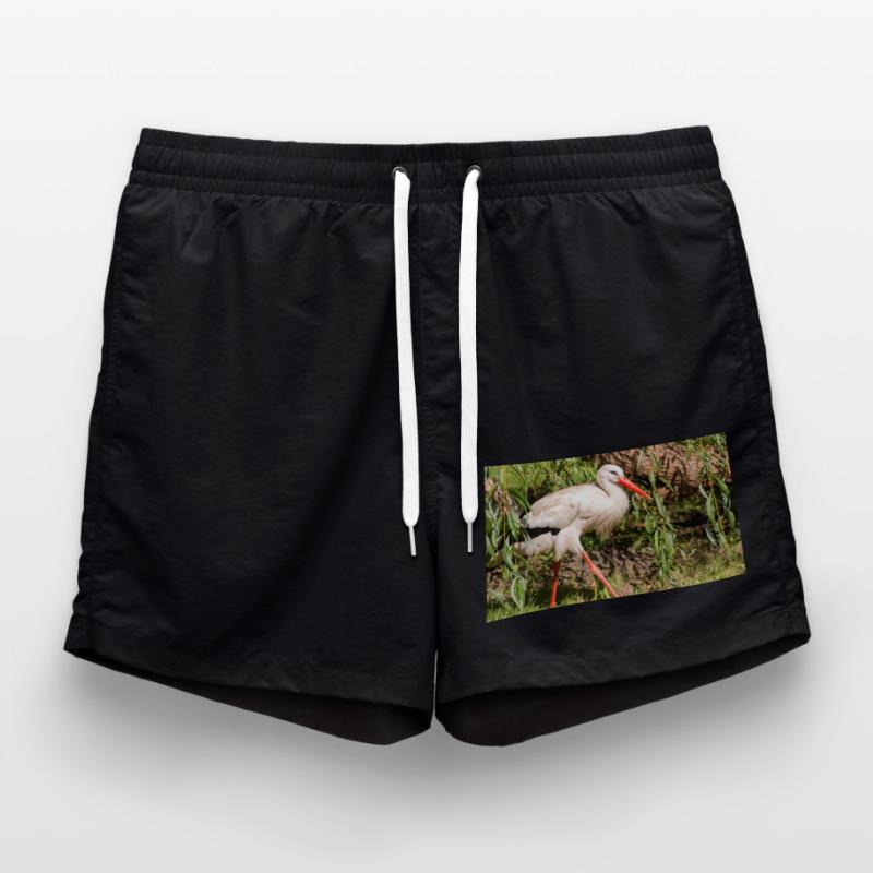 Weißstorch oder Klapperstorch Badeshorts