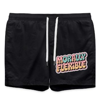 Morally Flexible 15 - Badeshorts - Schwarz - Vorne - AI Model Male 185 light (185cm)