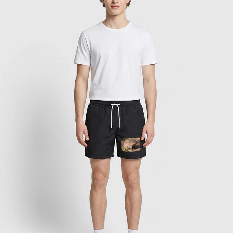 Gebänderte Manguste oder Zebramanguste Zebramanguste Badeshorts