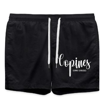 copines comme connasses - Short de bain - noir - Devant - AI Model Male 185 light (185cm)
