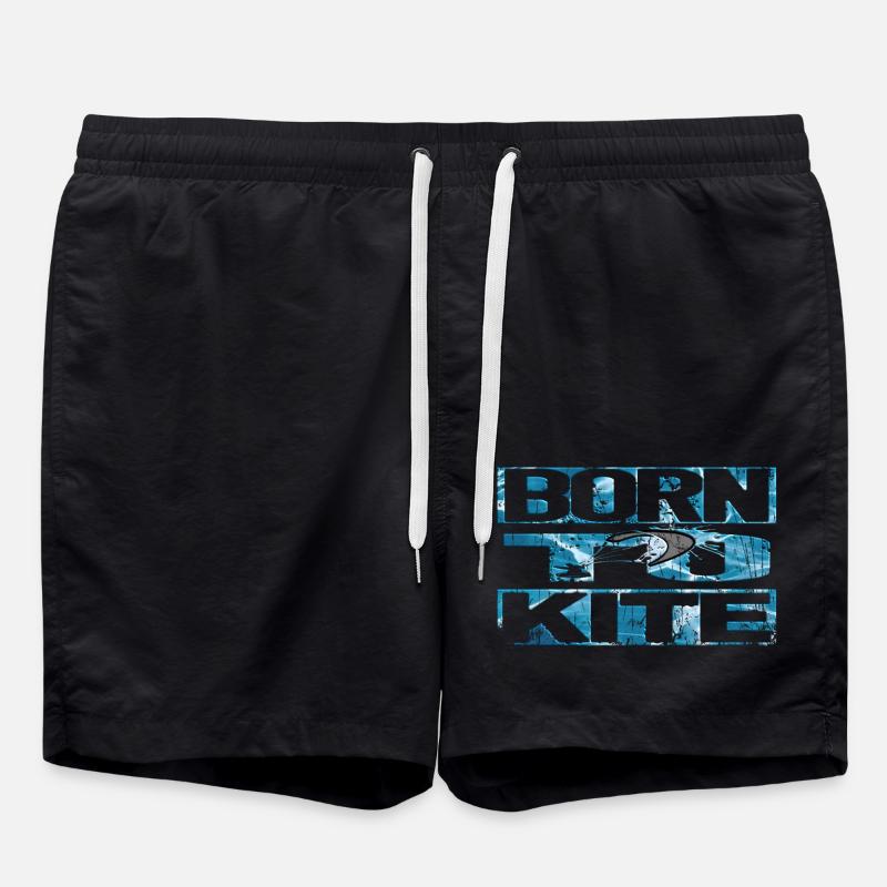 Né pour kite - Short de bain - noir