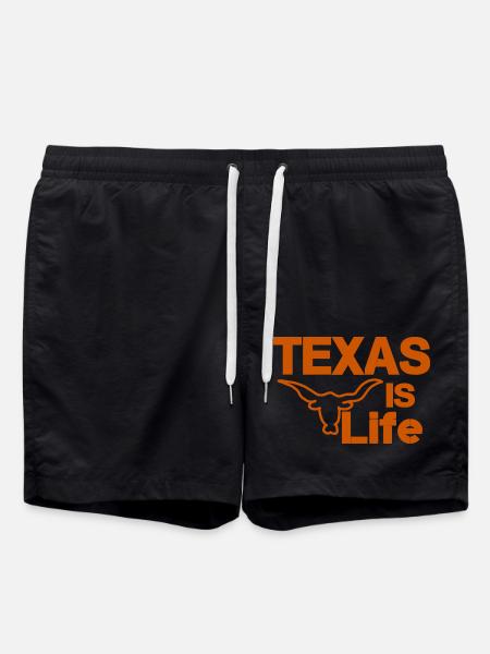 Texas is life - Swim Trunks - black