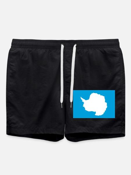 Antarktis - Badeshorts - Schwarz