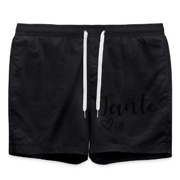 Annonce de grossesse Tante Est. 2025 - Short de bain - noir - Devant - AI Model Male 185 light (185cm)