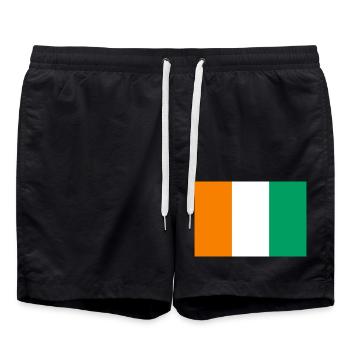 Côte d’Ivoire - Short de bain - noir - Devant - AI Model Male 185 light (185cm)