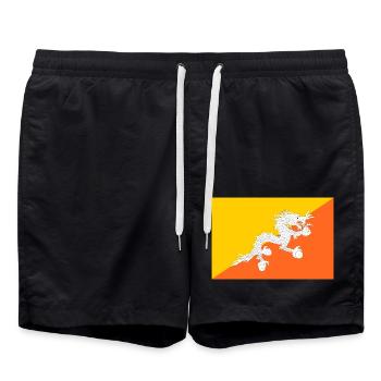 Bhoutan - Short de bain - noir - Devant - AI Model Male 185 light (185cm)