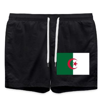 Algeria - Swim Trunks - black - Front - AI Model Male 185 light (185cm)