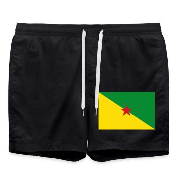 Guyane française - Short de bain - noir - Devant - AI Model Male 185 light (185cm)