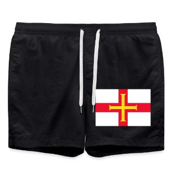 Guernesey - Short de bain - noir - Devant - AI Model Male 185 light (185cm)