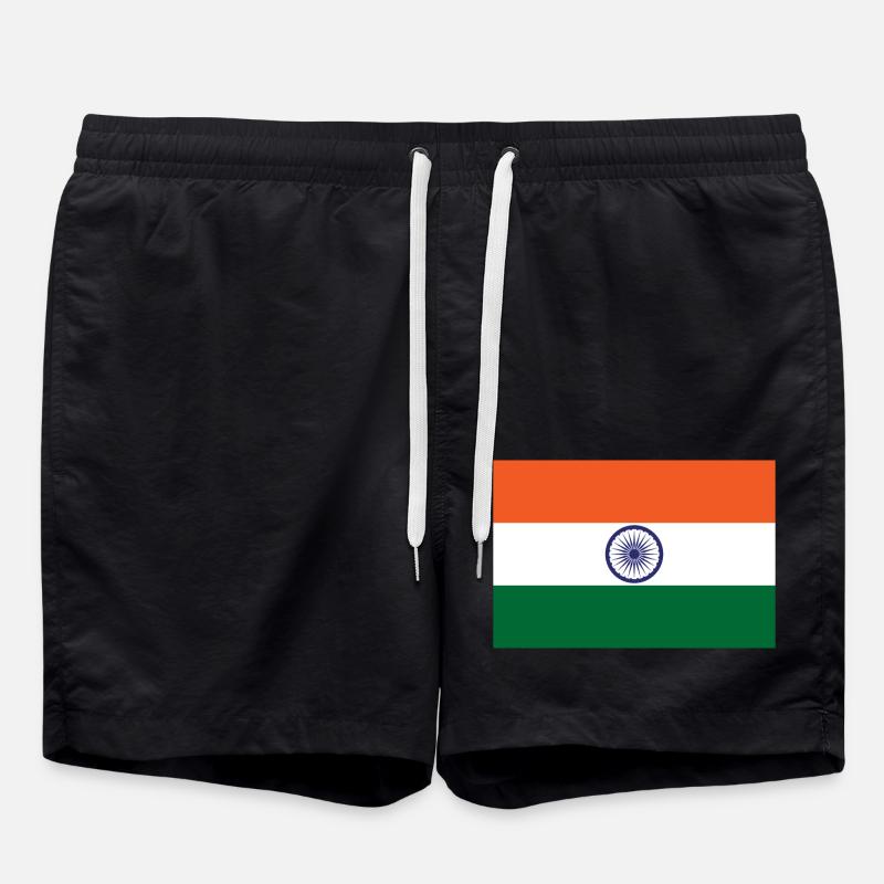 Indien - Badeshorts - Schwarz