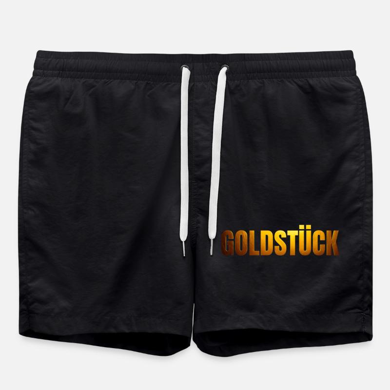 goldene Schrift GOLDSTÜCK - Short de bain - noir