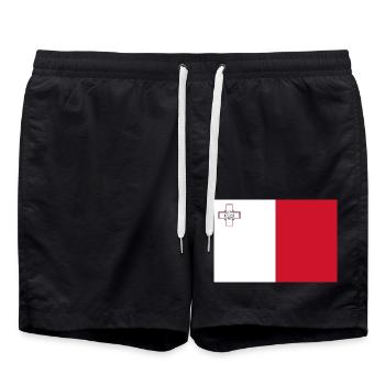 Malta - Swim Trunks - black - Front - AI Model Male 185 light (185cm)