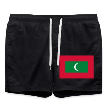 Maldives - Short de bain - noir - Devant - AI Model Male 185 light (185cm)