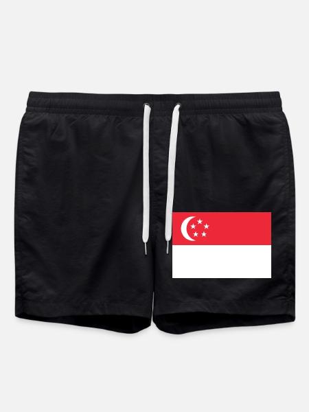 Singapur - Badeshorts - Schwarz