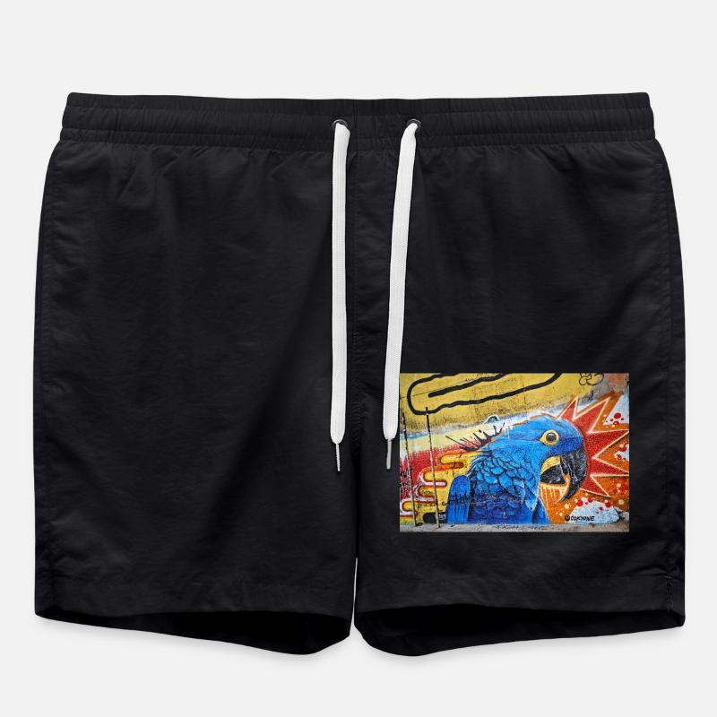 Graffiti World 6 - Badeshorts - Schwarz